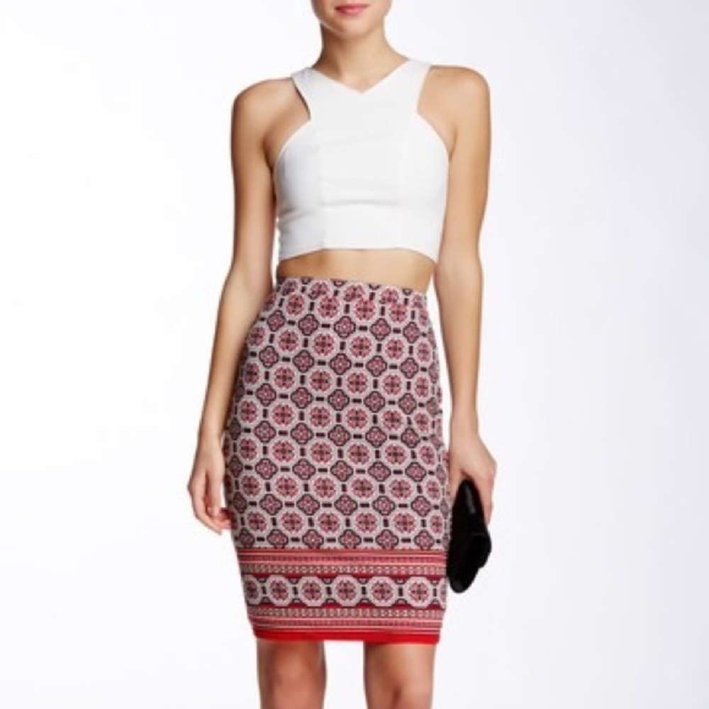 Max Studio boho print pencil skirt